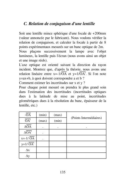 Calcul d'incertitudes