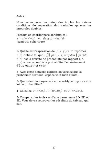 Calcul d'incertitudes