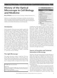 History of the Optical Microscope in Cell Biology and Medicine