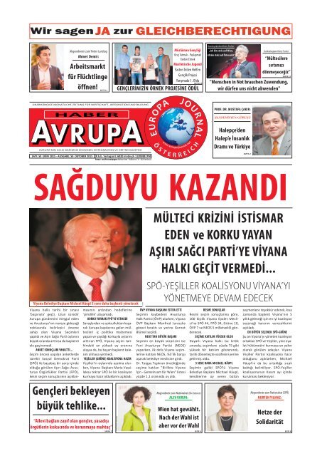 EUROPA JOURNAL - HABER AVRUPA OKTOBER 2015