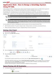 Application Note - How to Design a SolarEdge System Using PV*SOL