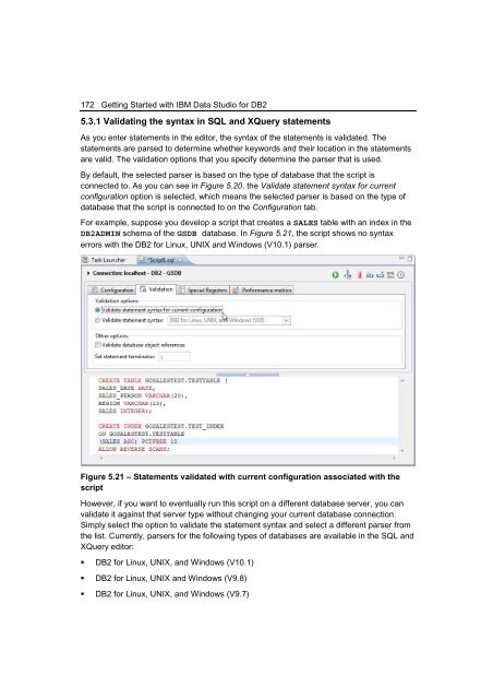 Getting Started with IBM Data Studio for DB2