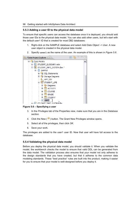 Getting Started with InfoSphere Data Architect