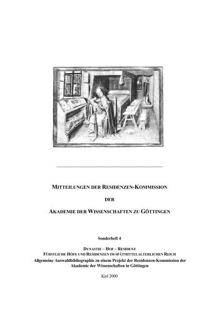 Alphabetisches Autoren Und Titelverzeichnis Residenzen