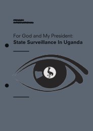 For God and My President State Surveillance In Uganda