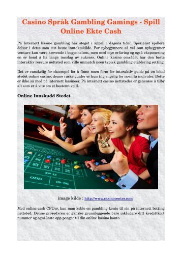 Casino Språk Gambling Gamings - Spill Online Ekte Cash