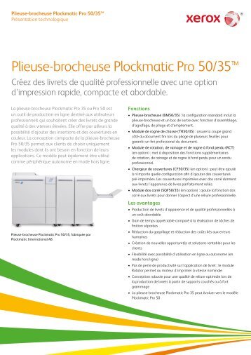 Plieuse-brocheuse Plockmatic Pro 50/35