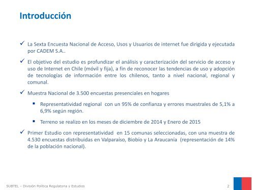 Resultados Encuesta Nacional de Acceso y Usos de Internet