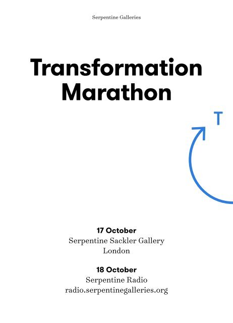 Transformation Marathon
