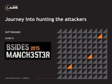 Journey into hunting the attackers