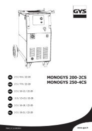 MONOGYS 200-2CS MONOGYS 250-4CS