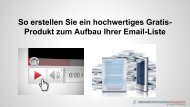 So erstellen Sie ein attraktives Gratis-Produkt für Ihre Zielgruppe - Modul 2