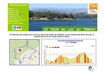 LE TOUR DU LAC DU TERNAY