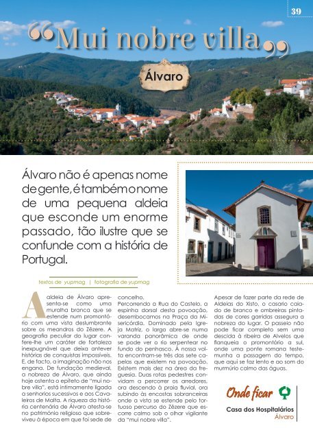 YUPMAG - MAGAZINE DE TURISMO RURAL - OUTONO 2015