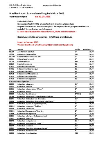 Bela-Vista pdf-Liste - MSB-Orchideen