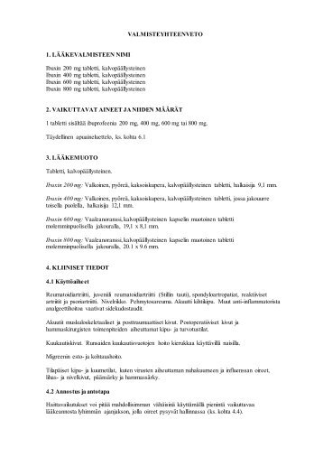 Ibuxin 200, 400, 600, 800 mg tabletti SPC 2013-08-06