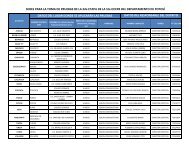 SEDES PARA LA TOMA DE PRUEBAS DE LA 2da. ETAPA ...