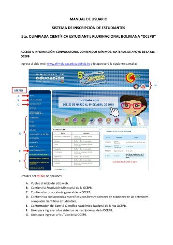 manual de usuario - Olimpiada Científica Estudiantil