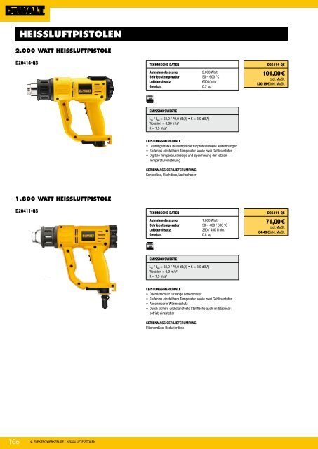 Dewalt Gesamtkatalog