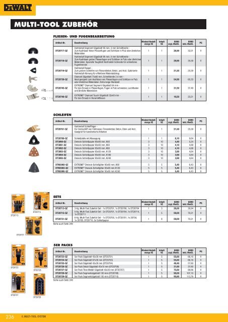 Dewalt Gesamtkatalog