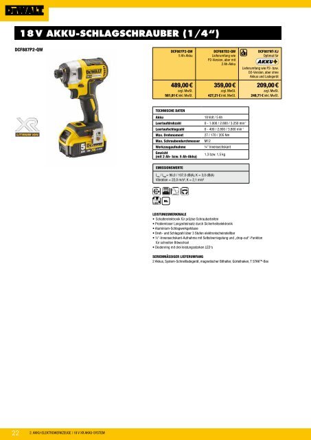 Dewalt Gesamtkatalog