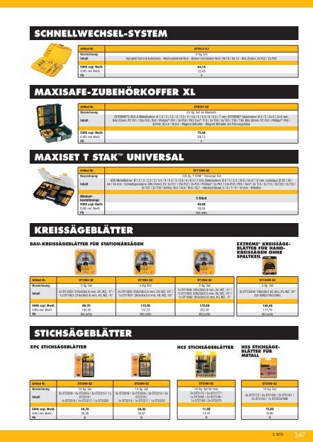 Dewalt Gesamtkatalog