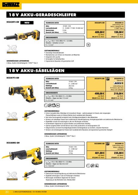 Dewalt Gesamtkatalog