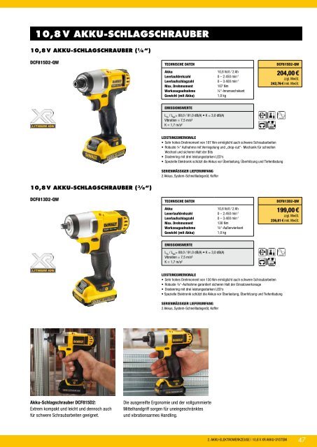 Dewalt Gesamtkatalog