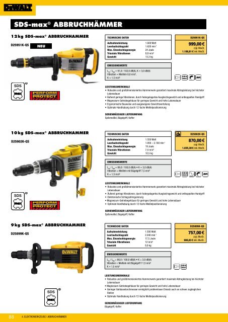 Dewalt Gesamtkatalog