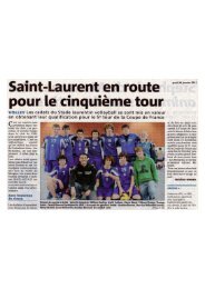 Revue de presse du VBSL - Nice Matin 2010-2011