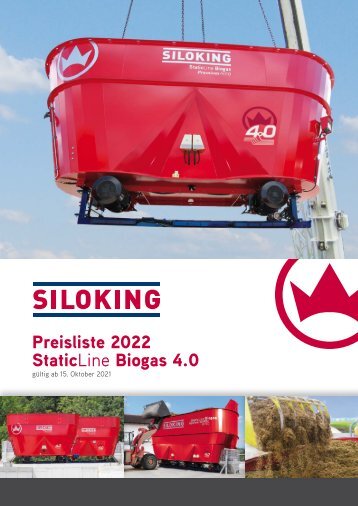 SILOKING Preisliste StaticLine Biogas 2017 DE