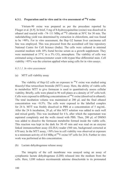 Yttrium-90 and Rhenium-188 Radiopharmaceuticals for Radionuclide Therapy