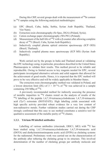 Yttrium-90 and Rhenium-188 Radiopharmaceuticals for Radionuclide Therapy