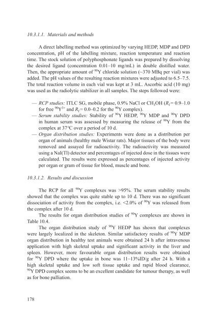 Yttrium-90 and Rhenium-188 Radiopharmaceuticals for Radionuclide Therapy