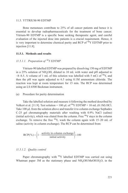 Yttrium-90 and Rhenium-188 Radiopharmaceuticals for Radionuclide Therapy