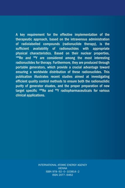 Yttrium-90 and Rhenium-188 Radiopharmaceuticals for Radionuclide Therapy