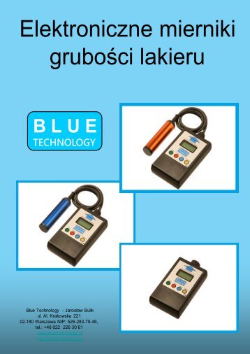 Blue Technology - Mierniki Grubości lakieru