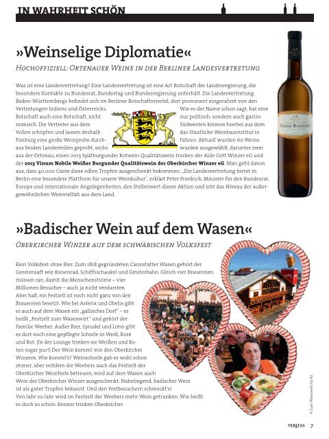 VERITAS - Das Genussmagazin / Ausgabe - 16-2015 