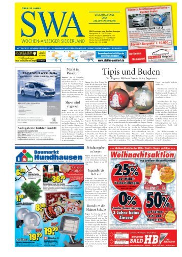 Tipis und Buden - Siegerländer Wochen-Anzeiger
