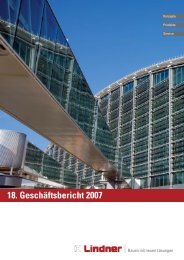 18. Geschäftsbericht 2007 - Lindner Group