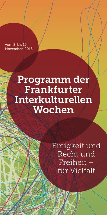 Programm der Frankfurter Interkulturellen Wochen