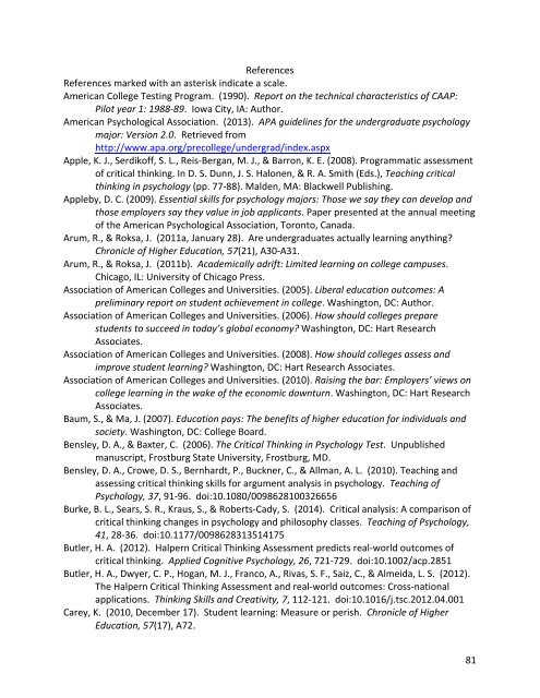 A COMPENDIUM OF SCALES for use in the SCHOLARSHIP OF TEACHING AND LEARNING