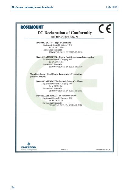 Przetwornik temperatury Rosemount 644