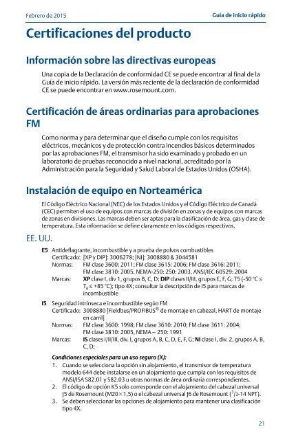 Rosemount 644 Transmisor de temperatura