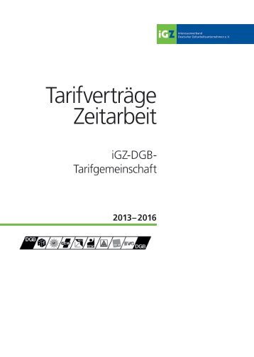 iGZ-DGB-Tarifwerk 2013-2016