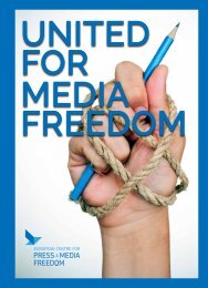 European Centre for Press and Media Freedom – United For Media Freedom