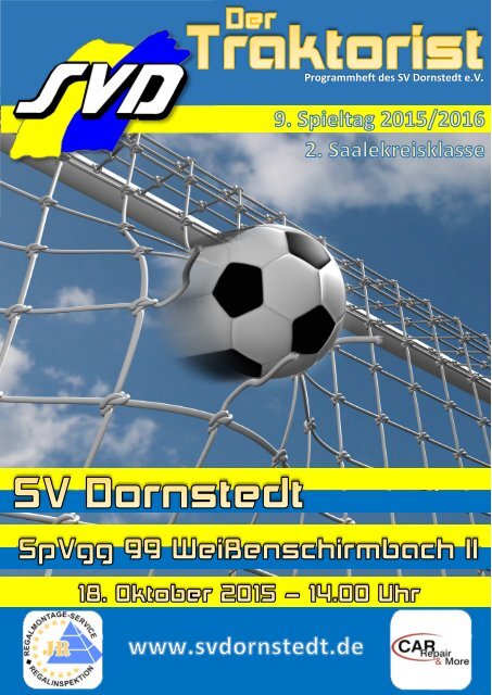 "Der Traktorist" - 9. Spieltag 2015/2016 - SV Dornstedt vs. SpVgg. 99 Weißenschirmbach II
