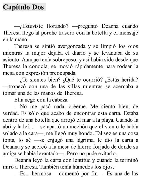 Nicholas Sparks - Mensaje en una botella