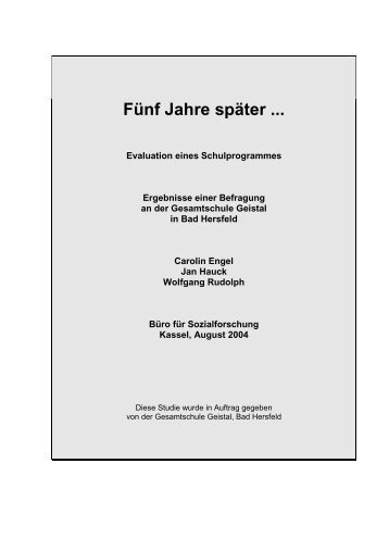 Fünf Jahre später ... - Gesamtschule Geistal