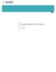 Tenable Appliance 3.5 Guide